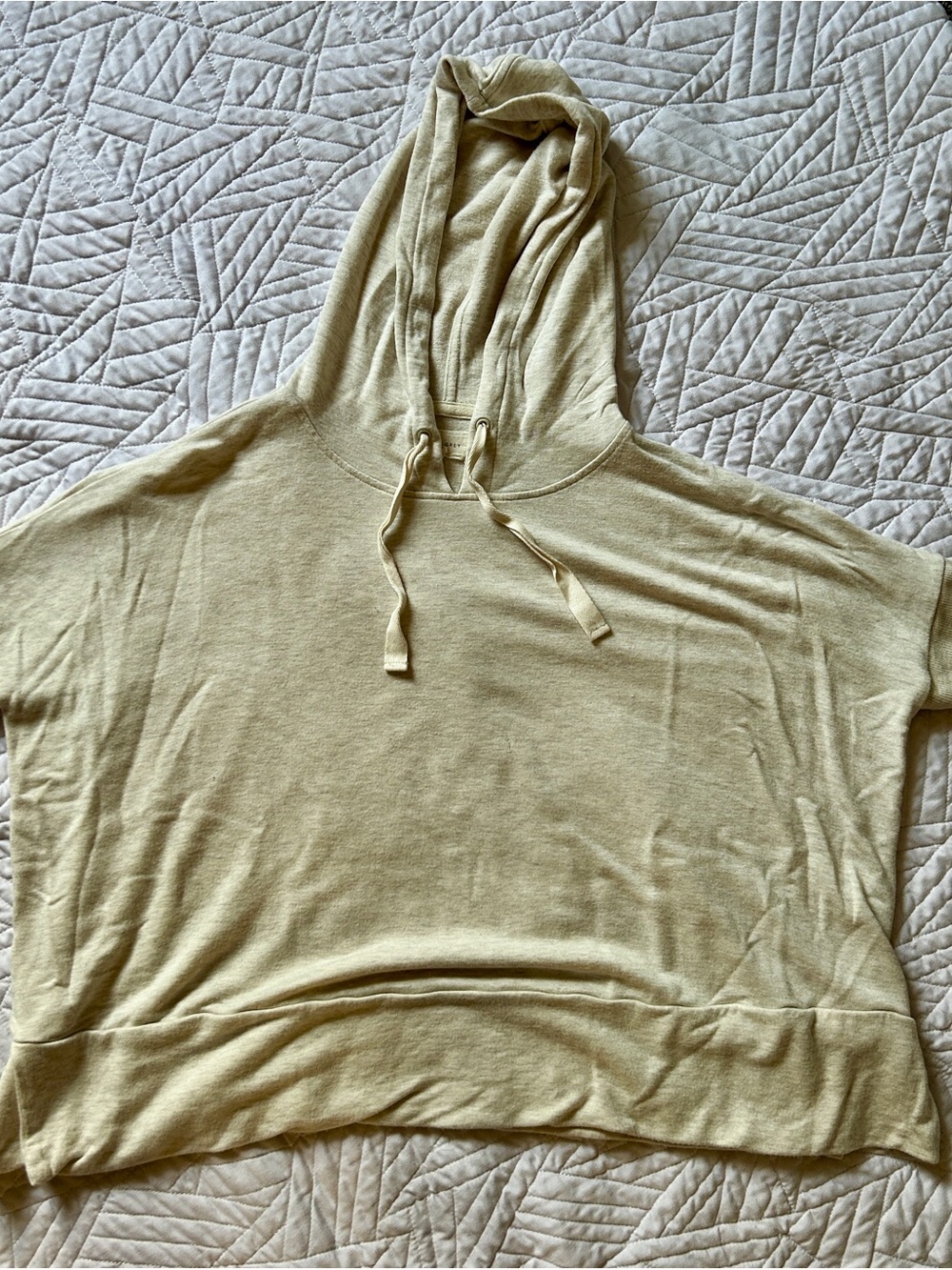 Lou & Grey Light Heathered Grey  Hooded Pullover Hooded T-Shirt